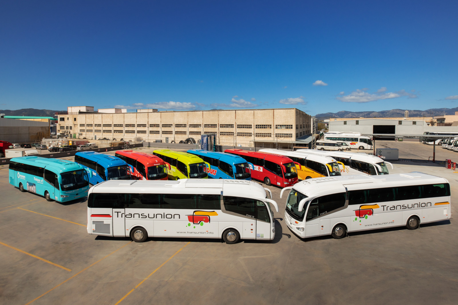 Mallorca scenery with Transunion coach